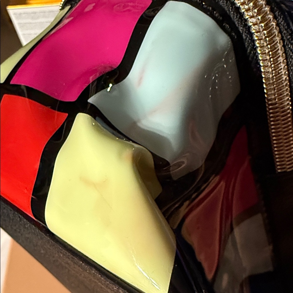 Betsey Johnson Colorful Block Cosmetic Bag - Picture 12 of 13